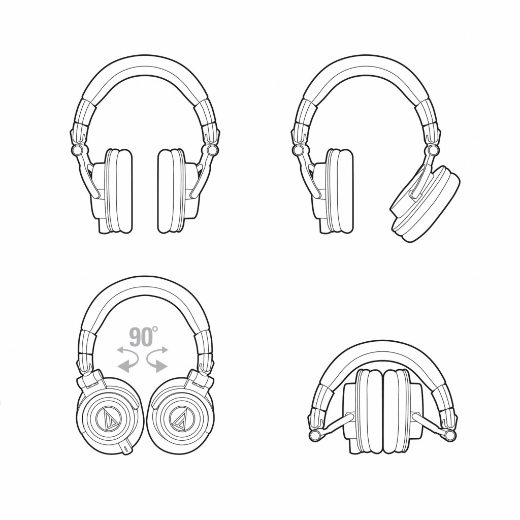 Audio-Technica - ATH M50xWH – 5. kép