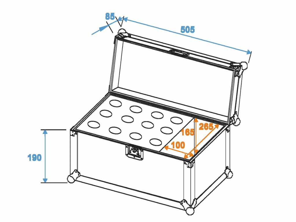 Roadinger - Microphone Case Road 12 – 3. kép